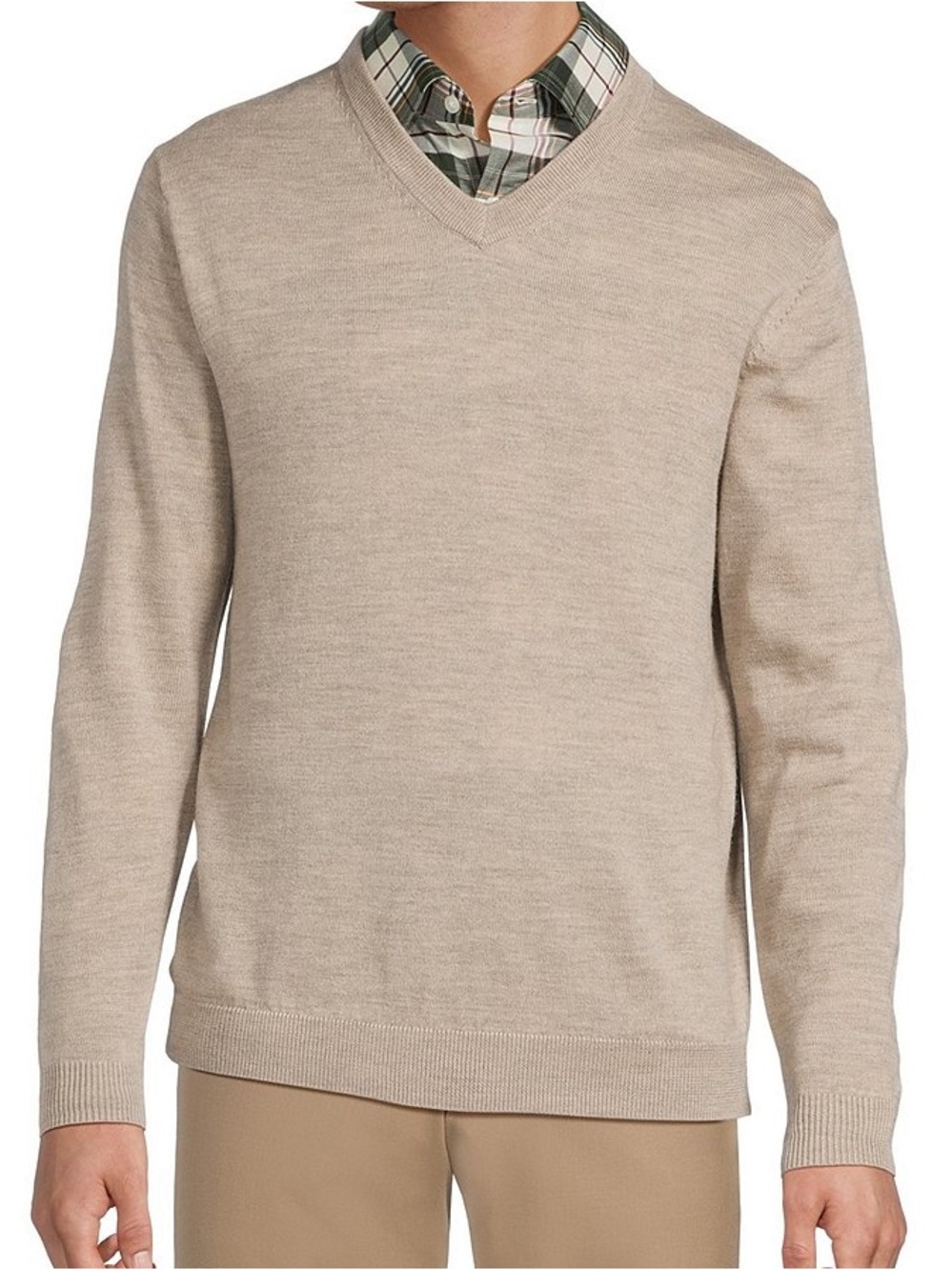 DANIEL CREMIEUX | 100% Supima Cotton Pullover V Neck Sweater Size XL